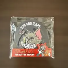 TOM JERRY トムとジェリー 刺繍缶バッチ