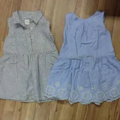 美品含む★ギャップのブルー系ワンピース2枚セット 95