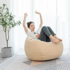 ビーズクッション ソファ 1人掛け 小さめ　70×80センチのサムネイル