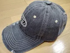 新品 DISEL ディーゼル ダメージキャップ 帽子 ブラック