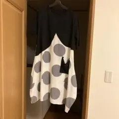 hanahana半袖デザインワンピース