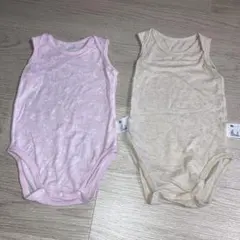 UNIQLO コットンメッシュボディスーツ90cm