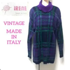 イタリア製 VINTAGE タートルネック モヘア ニット IRENE