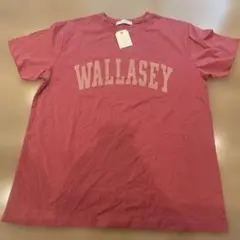 グリーンパークス　WALLASEY ロゴ Tシャツ 半袖 ピンクのサムネイル