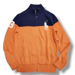 ラルフローレン ニットジャケット Lサイズ 現行タグ ビッグポニー レディース