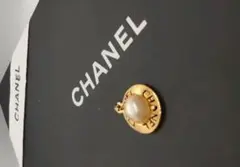 シャネル パール ネックレストップ ペンダントトップ　新品社外チェーン付A−36