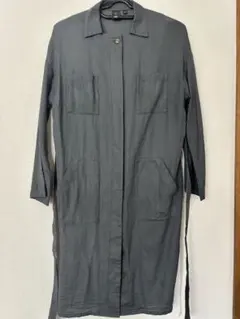 ✨美品✨UNIQLO グレー ロングシャツワンピース L