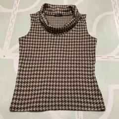 COMME CA ISM 千鳥格子柄　M ノースリーブのサムネイル