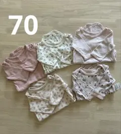 70サイズ ロンパース肌着 長袖