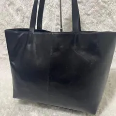 UNITED ARROWS レザー トートバッグ ビジネス 黒 A4可のサムネイル