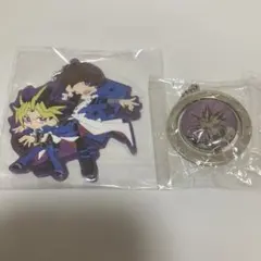 遊戯王 闇遊戯 海馬瀬人 ペアクリアラバーストラップ リバーシブルキーホルダー