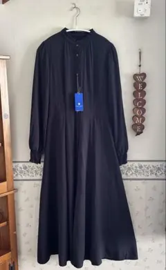 タグ付未使用 ブルーレーベル クレストブリッジ　ロングワンピース　チェック　38