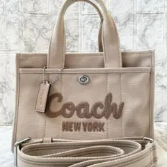 未使用級✨COACH コーチ カーゴトートバッグ 26 2way クロスボディ