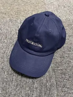 美品　FRUIT OF THE LOOM ネイビーキャップ