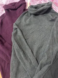 UNIQLO U タートルネックセーター 2色セットUNIQLO プレミアムラム