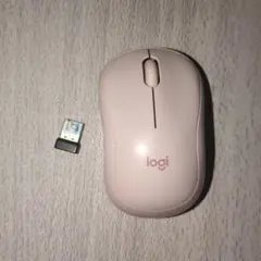【ジャンク品・匿名発送】Logi　ワイヤレスマウス　ピンク　ローズ