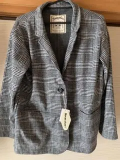 しまむら　アベイル　soup ＋　グレンチェック　テーラードジャケット　Mサイズ