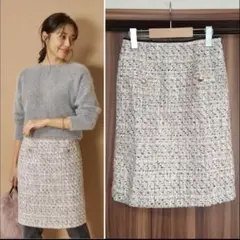 ジャスグリッティー　ツイードスカート　JUSGLITTY 定価17600円