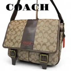 COACH コーチ メッセンジャーバッグ ショルダーバッグ PVC シグネチャー