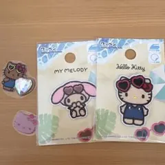 My Melody & Hello Kitty ワッペンセット