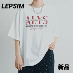 新品✩公式完売✩LEPSIM カラー杢ロゴBIG T オフホワイト05のサムネイル