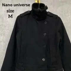 ナノユニバース　ウールコート/ロングコート　レディースM ブラック　アウター