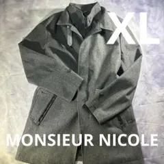 美品✨MONSIEUR NICOLE ライナー付ステンカラーコート グレーのサムネイル