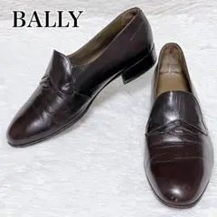 BALLY バリー ロゴ金具 レザー ローファー ダークブラウン 24.5cmのサムネイル
