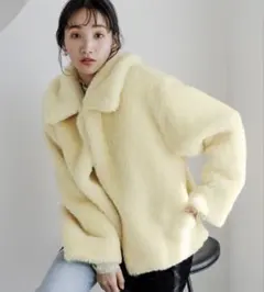 ブルゾン イエロー レディース