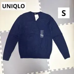 UNIQLO プレミアムラムウール セーター Sサイズ 67Blue