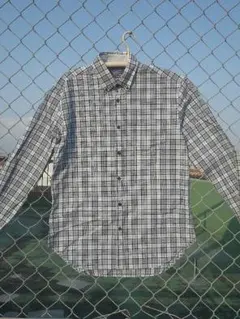 3500 ZARA　MAN　薄手　チェック　デザイン　BDシャツ