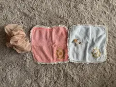 ハンカチ ヘアクリップ シュシュ 5点まとめ売り