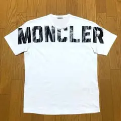 美品 MONCLER プリント M ホワイト Tシャツ ジャパンタグ 4S81 - メルカリ