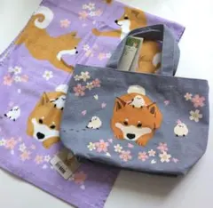 フレンズヒル 柴田さん 帆布ミニトートバッグ&フェイスタオル1枚 セット