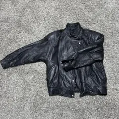 最終値下げ！黒 レザー ジャケット 90s