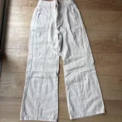 Kids ワイドデニム　ホワイト