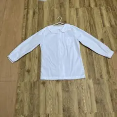 丸襟長袖ブラウス ホワイト 150cm