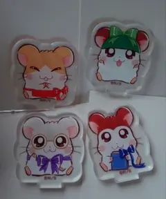 ハム太郎　アクリルスタンド　まいどくん　かぶるくん　めがねくん　のっぽくん