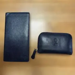 あ*る様 フェリージ 折りたたみ財布 ネイビー - メルカリ