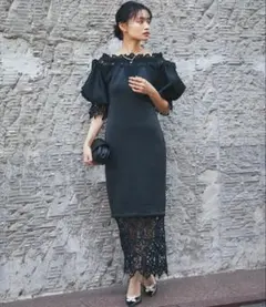 aj【最終値下げ】スマイルオーキッド ワンピース ドレス 結婚式 オケージョン