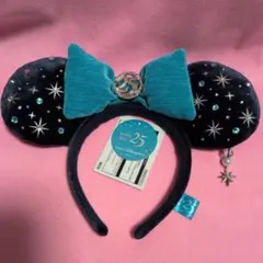 ディズニーシー25周年 新品カチューシャ　ブラック スパークリング・ジュビリー