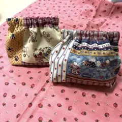 カントリー‪ ·͜·♡‬バネ口ポーチ2点セット❣️