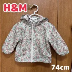 H&M 花柄アウター 74cm