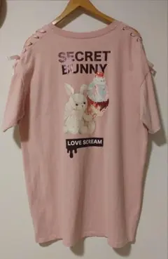 シークレットハニー　アイスウサギ　バックプリントTシャツのサムネイル