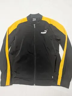 PUMA プーマ ノーカラー ジャージ トラックジャケット 黄×黒のサムネイル