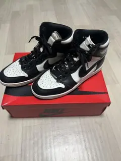 Nike Air Jordan 1 ブラック/ホワイト85パンダ、箱付き