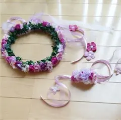 花かんむり♡リストレット 紫メイン