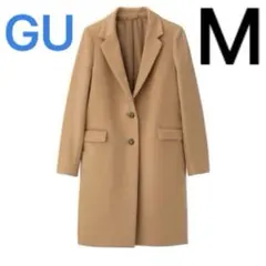 【GU】★大人気完売商品★ ウールブレンドチェスターコート ブラウン