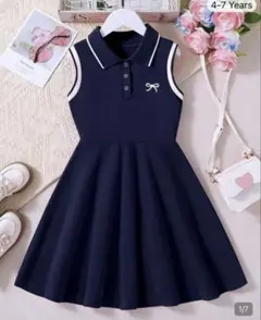 【SHEIN】 シーイン 130 7Y ノースリーブワンピース