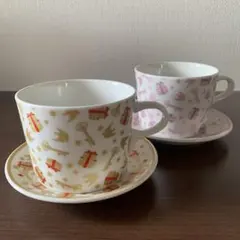 アフタヌーンティー　カップ・ソーサー　2個セット